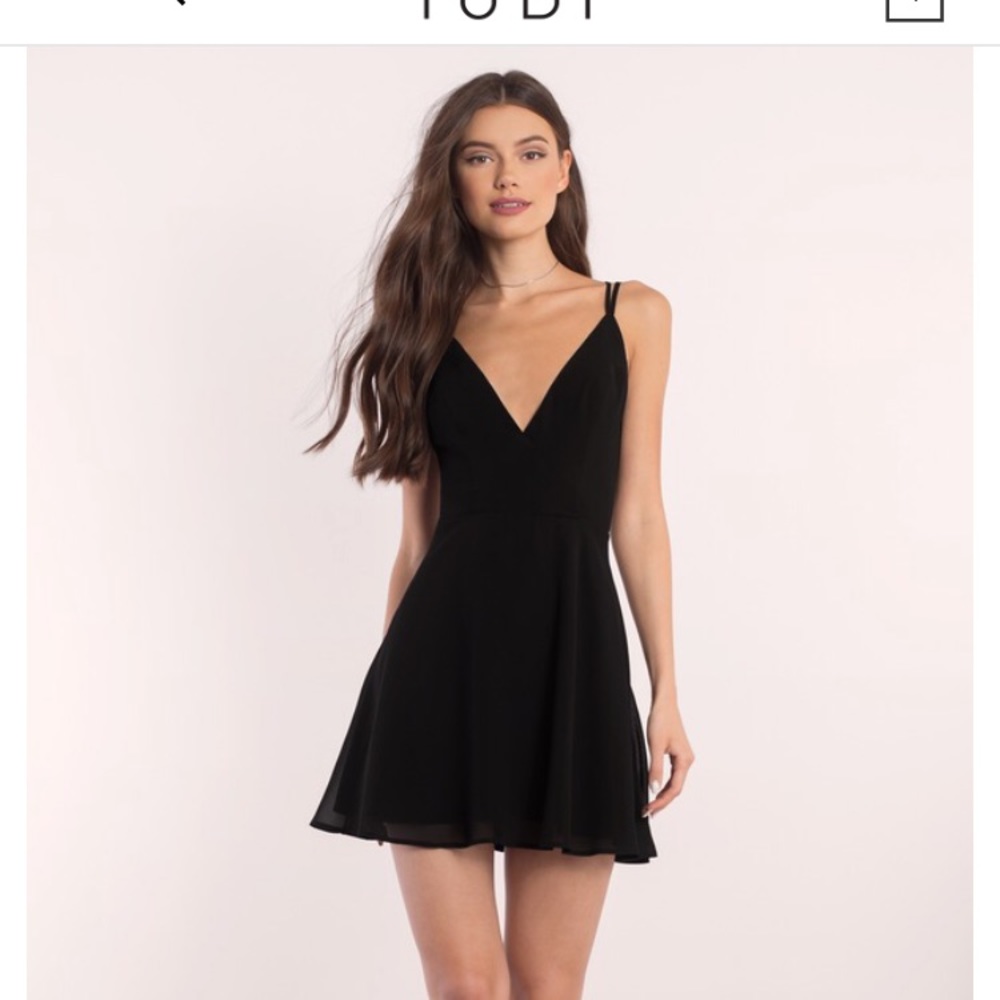 Tobi black steeply dress